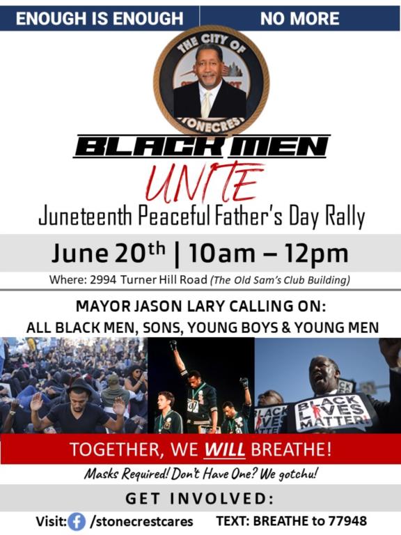 Juneteenth Fathers Day Rally flyer