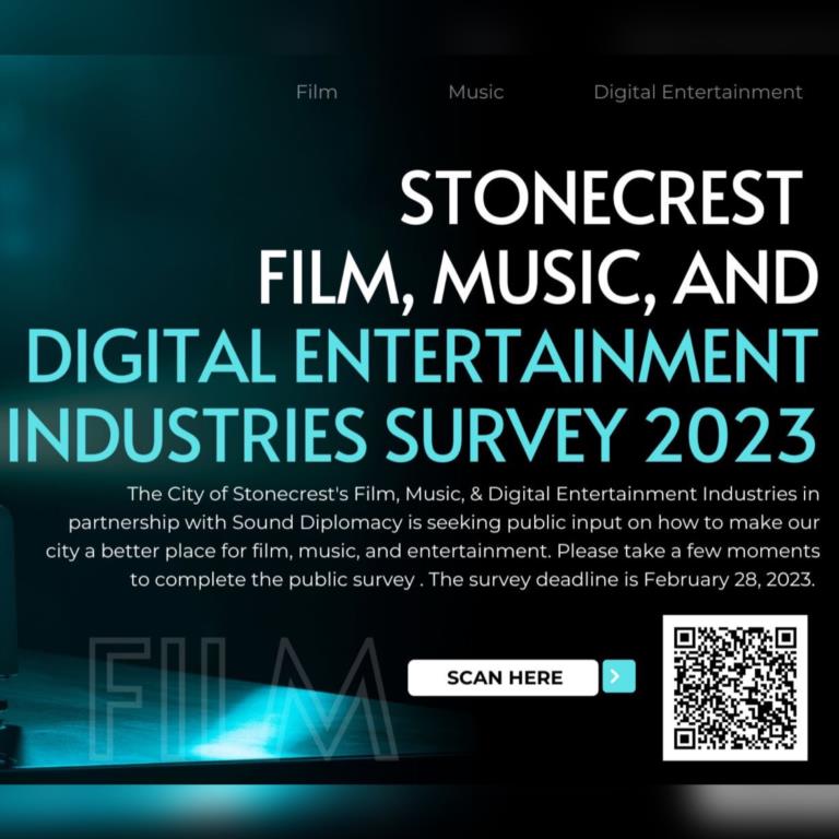 City of Stonecrest Needs Your Input. Complete our Entertainment Survey Through March 31